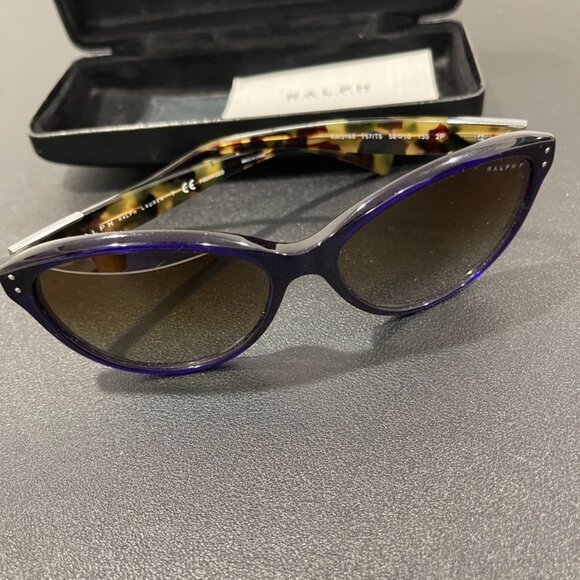 Ralph Lauren Polarized Sunglasses Cat Eye Havana Brown main image 6